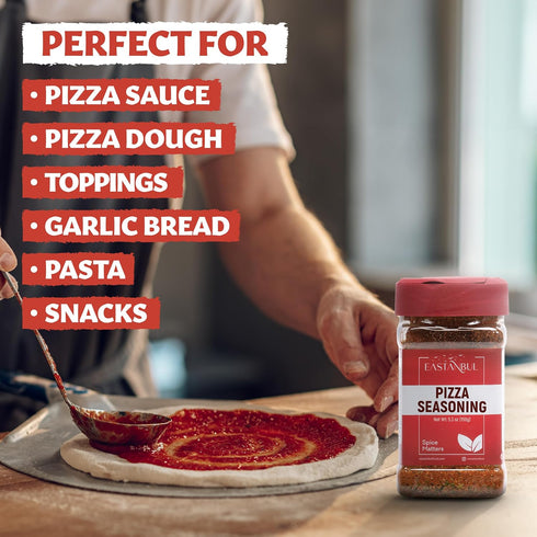 Eastanbul Pizza Seasoning Spice Blend, 5.29oz Italian Seasoning, Boosts Pizza Toppings, Herbal Pizza Blend