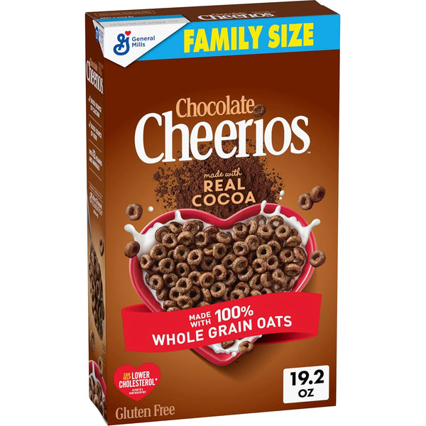 Chocolate Cheerios, Heart Healthy Gluten Free Breakfast Cereal, Made with Whole Grain