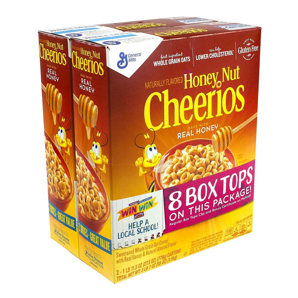 General Mills Honey Nut Cheerios, 27.5 Ounces (Pack of 2}