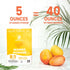 5oz 7oz Jungle Powders Fruit Bundle: Freeze-Dried Mango Powder Bag & Strawberry Powder Bag - Additive-Free Extracts