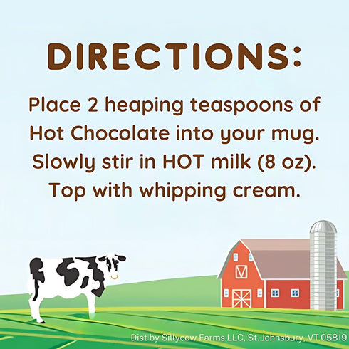 16.9 Oz Pack 1 Sillycow Farms Hot Chocolate Sea Salt & Caramel Mix | Rich Hot Cocoa Delight | Gluten-Free, Non-GMO