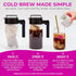 100 20 Packs Katys Cold Brew Coffee Bags (Makes Cups) Smooth, Low-Acid, No Bitter Aftertaste Medium-Dark Brazil Roast