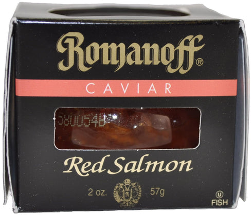 Romanoff Caviar Red Salmon, 2-Ounce Jars (Pack of 2)