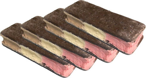 HM Freeze Dried Ice Cream Food - Neapolitan 4 Pack - Classic Vanilla, Chocolate, Strawberry Ice Cream