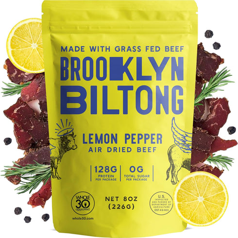 Brooklyn Biltong - Air Dried Grass Fed Beef Snack, South African Beef Jerky, Whole30 Approved, Paleo, Keto, Gluten