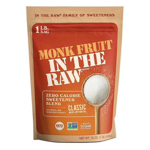Monk Fruit In The Raw Sweetener Baker's Bag, 16 oz., Keto Certified