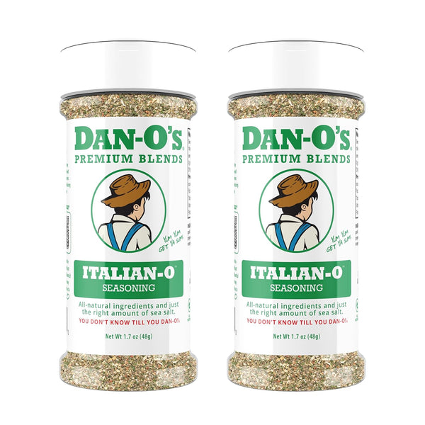 Dan-O's Italian-O Seasoning, 1.7 oz Bottle, 2 Pack, Italian Seasoning for Pasta,