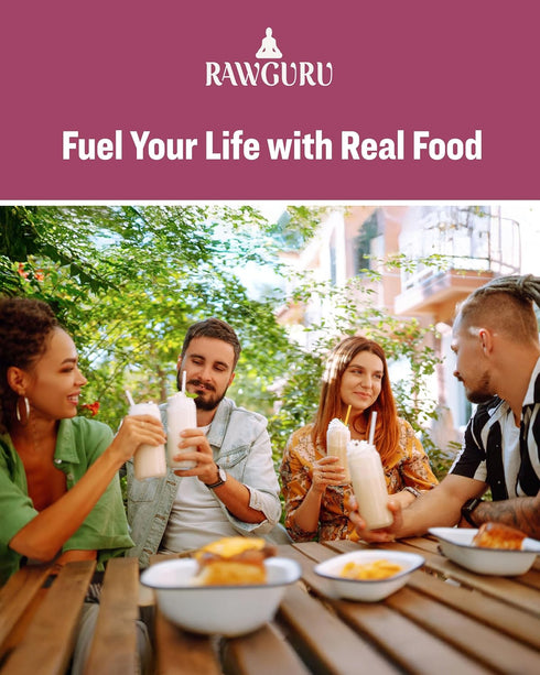 48 oz, Pack 1 RawGuru Organic Coconut Milk Powder - Vegan & Nutrient-Dense Powder with Iron & Potassium - Rich & Creamy