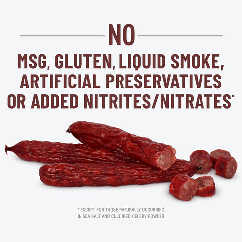 7g 2.5 oz. (Pack 7) Duke's Pork Hatch Green Chile Smoked Shorty Sausages, Protein Per Serving, Snack Bags