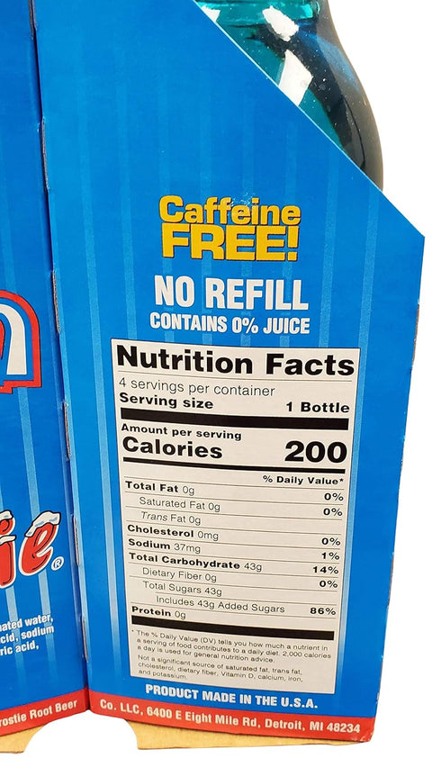 12 12) Frostie Soda ounce Glass Bottles (Blue Cream