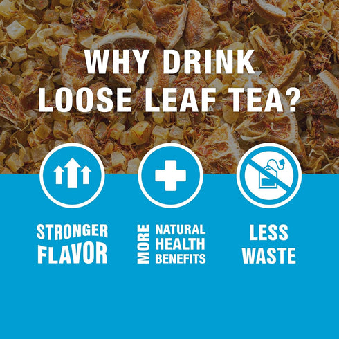 16oz Tiesta Tea Ultimate Live Loose Leaf Kit, Tea Starter Kit with High to Non-Caffeinated Blends, Hot & Iced Brews