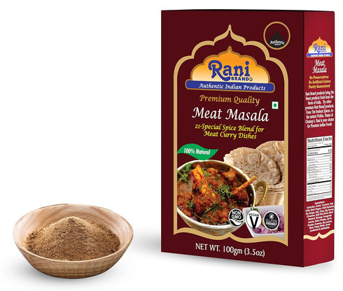 Rani Meat Curry Masala 21-Spice Blend 3.5oz (100g), All Natural, Vegan, Gluten Friendly, NON-GMO