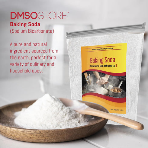 25 lbs. Baking Soda Pure Sodium Bicarbonate Versatile Kitchen Essential for Baking, Cleaning, and More! Perfect
