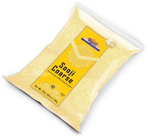 64oz (4lbs) 1.81kg Rani Sooji Coarse (Farina, Suji, Rava, Rawa, Wheat Semolina) Flour Bulk ~ All Natural | Vegan |