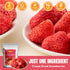 Luxsavia 3.52OZ/100g 50-55 Premium Whole Freeze Dried Strawberries per bag,Whole Big Natural Dried Strawberries No
