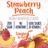 0.48 OZ (Pack 4) Welch's Strawberry Peach Singles To Go Drink Mix