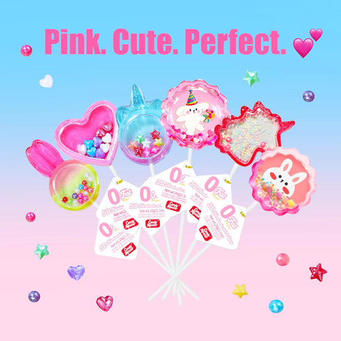 5D 8 Packs Candy Master Lollipop, Mother's Day Sweet Heart Candy, Sugar-Free Treats, Colorful Hard Candy Lollipops