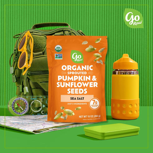 10 oz, Go Raw Organic Sprouted Pumpkin & Sunflower Seeds, Sea Salted, Keto, Kosher, Superfood