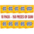 15 (Pack 10), 150 Wrigley Juicy Fruit Chewing Gum, Stick of Gum Pieces