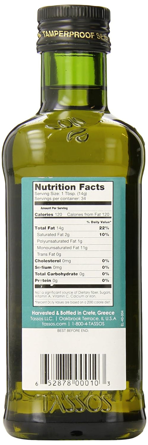 Tassos 17 Extra Virgin Olive Oil, Ounce