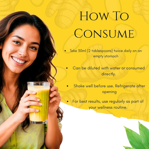 16.23 Oz (480ml) Basic Ayurveda Ginger Juice | Fl | First Press Virgin Extract | Supports Digestion & Vitality | Raw