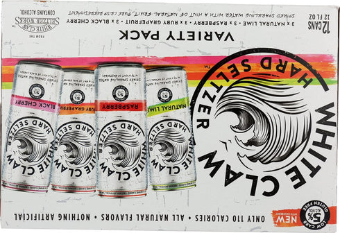 White Claw Seltzer Works Pack, 12Fl Oz (Pack 12) 5% White Claw Variety Of Abv