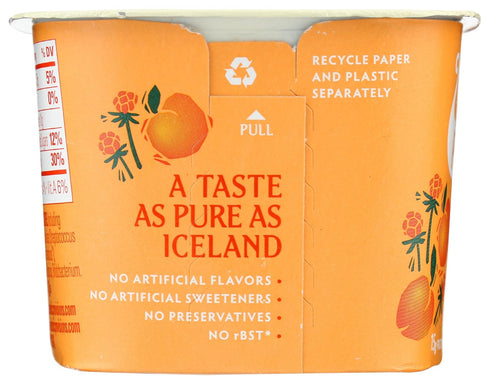 5.3 Icelandic Provisions, Peach and Cloudberry Thick and Creamy SKYR, Ounce