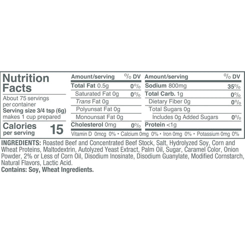 0 16 oz (Pack 3) Minor's Beef Base, Great for Soup Broth and Sauces, Grams Trans Fat, No Added MSG, Tub