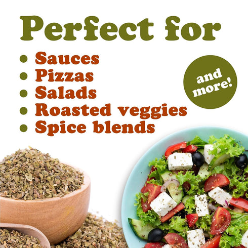 4 Food to Live Oregano, Pounds Whole Dried Leaves for Cooking and Baking. Traditional Mediterranean Spices. Vegan