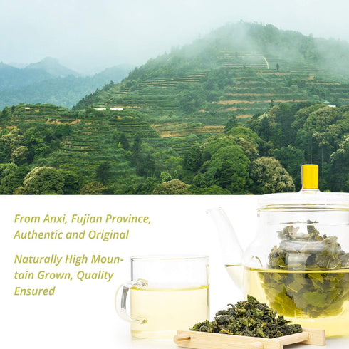 Oriarm Anxi Tie Guan Yin 250g, Chinese Tieguanyin Oolong Tea Loose Leaf from Fujian Wu Long Green Tea