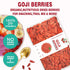 100% Vegan(8.68oz,box) Goji Berries Superfoods Organic Goji Berries.Extra Large Dried Berries Vitamin A, Antioxidants
