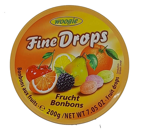 WOOGIE Fine Drops Fruit Mix Candies, 200g