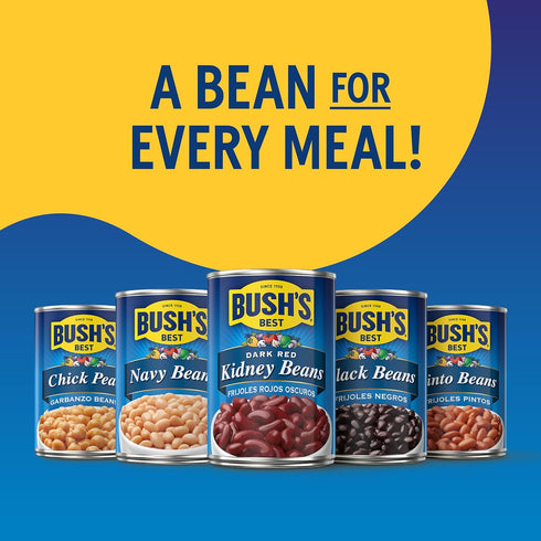 15.5 oz (Pack 12) BUSH'S BEST Canned Cannellini Beans, Source of Plant Based Protein and Fiber, Low Fat, Gluten Free