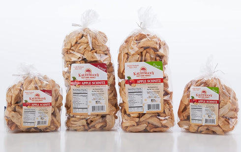 Kauffman's Fruit Farm 4 Oz. (Pack 3) Fruit Farm Kauffman Orchards Homemade Sweet Apple Schnitz (Dried Apples), Chewy