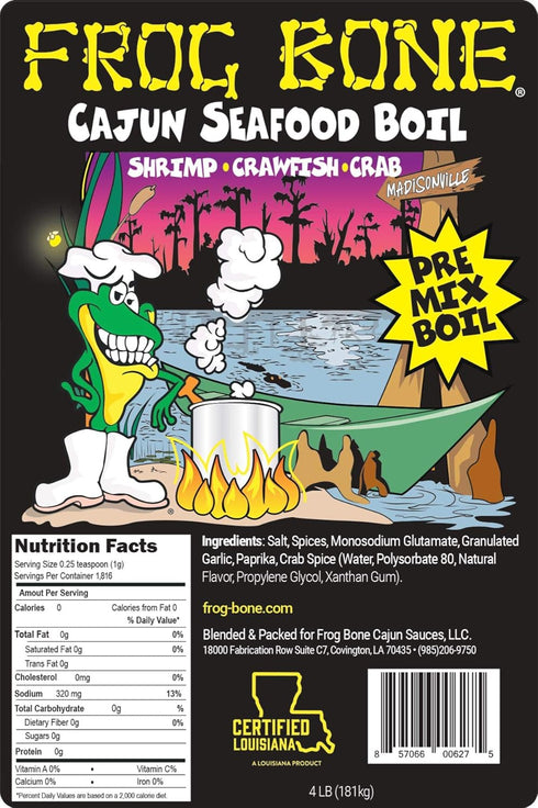 Frog Bone 4 lbs Cajun Seafood Boil