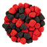2 lb By The Cup Raspberries and Blackberries Soft Chewy Fruit Flavored Jells Covered in Candy Seeds, Bulk Bag