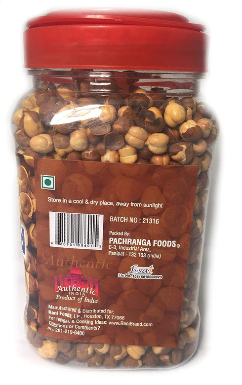 12.3oz (350g) Rani Roasted Chana (Chickpeas) Plain Flavor PET Jar ~ All Natural | Vegan | No Preservatives | Gluten