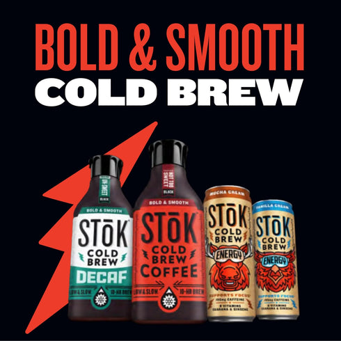 195mg Ginseng,11 oz, 12pk SToK Cold Brew Energy Vanilla Cream, Energy Coffee Beverage with Caffeine to Help Support
