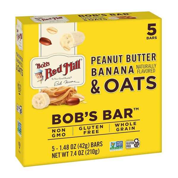Bob's Red Mill 5pk PB Banana & Oats Bar, 5 bars (Pack