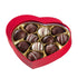(11 9 Chocolate Truffle Heart Box Pieces) Valentines Day Vegan, Allergy-Friendly, Kosher Dairy Free, Peanut Free, Tree