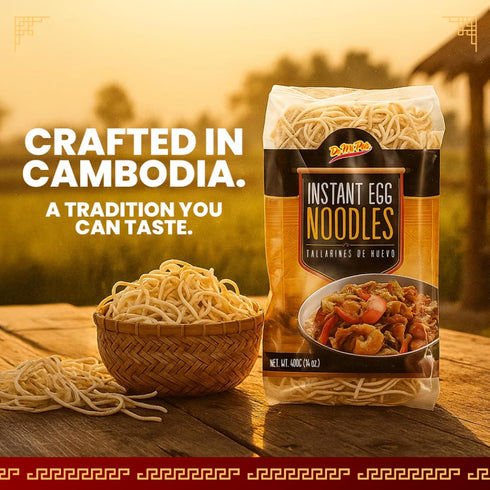 14 oz 3-Pack De Mi Pais Egg Noodles Instant Egg Noodles for Soup, Stir-Fry, Pasta or Ramen Recipes; Traditional Noodles