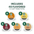 Pack, 40 Starbucks K-Cup Coffee Pods, Flavored Hot or Iced Coffee, Variety Keurig Pods