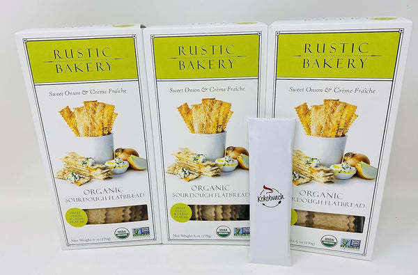 Generic Organic Sourdough Flatbread | Sweet Onion & Creme Fraiche 6oz 3PACK