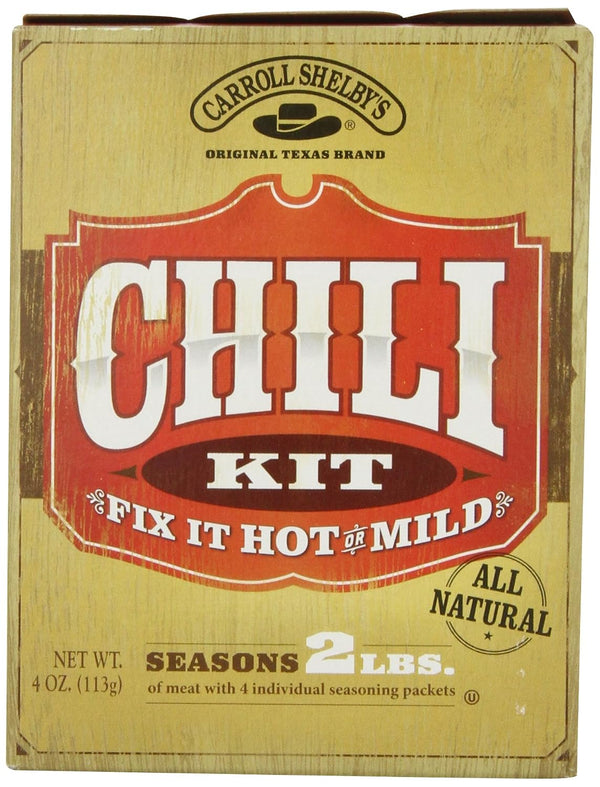 Carroll Shelby's Original Texas Chili Kit Boxes - 4 Ounces