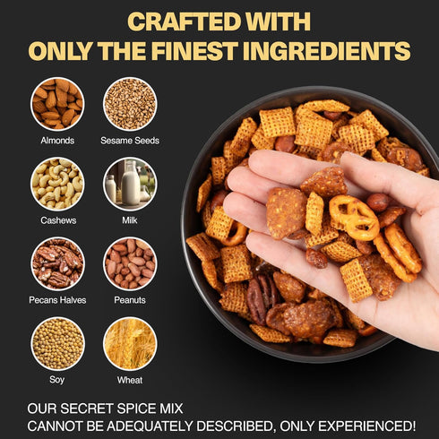 3 Pack) Wicked Mix Snack Mix with Mixed Nuts, Sweet and Salty Snacks Trail Mix Healthy Snack with Almonds, Cashews