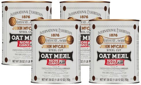 McCann's Irish Oatmeal, Traditional Steel Cut Oats, 28 Ounce (Pack of 4)