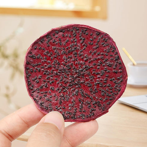 iGAOZM Slices,3.52oz/100g,Dehydrated Dried Dragon Fruit Dry Dragon Fruit Chips, No Sugar Added,Soft