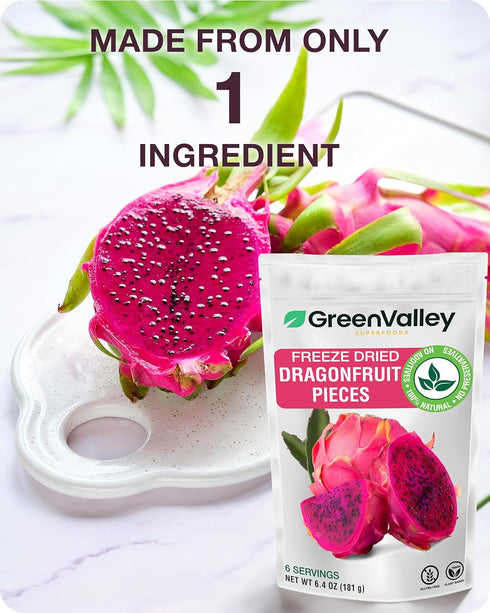 Crunchy Freeze-Dried Pitaya Snacks - Fuchsia Dragonfruit