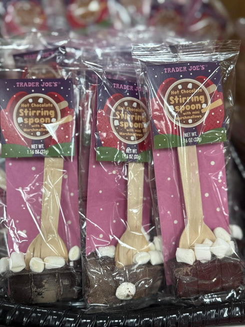 Generic Trader Joe's Hot Chocolate Stirring Spoons with Mini Marshmallows, 1 spoon per