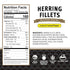 3.53 Oz (Pack 12) 15g Brunswick Herring Fillets in Lemon & Cracked Pepper, of - Protein per Serving - Gluten Free, Keto